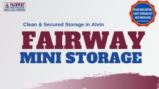 clean secured storage in alvin