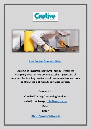 pest control solutions qatar