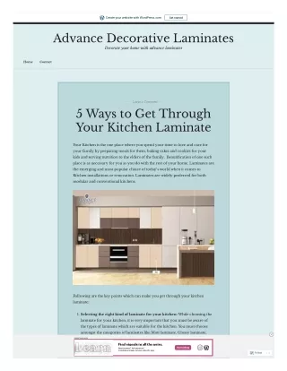 kitchen laminate