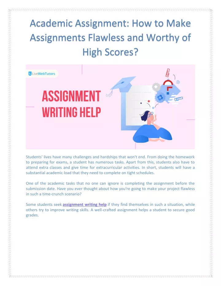 PPT - Academic Assignment- How To Make Assignments Flawless And Worthy ...