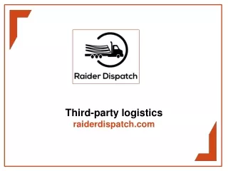 Third-Party Logistics 3PL  - raiderdispatch.com