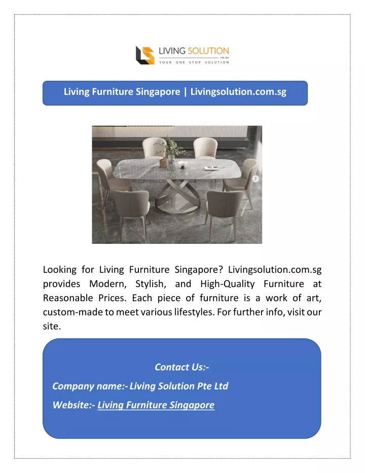 living furniture singapore livingsolution com sg
