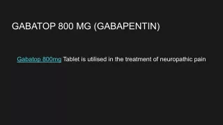 gabatop 800mg