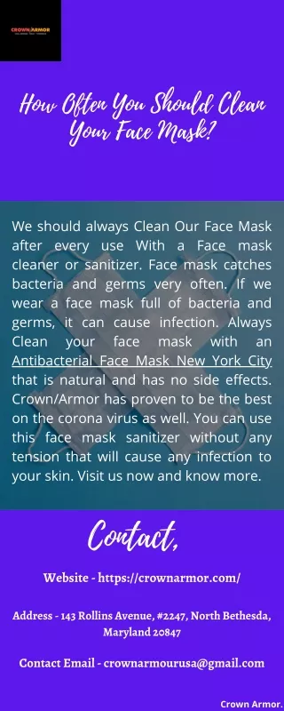 how often you should clean your face mask