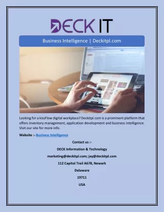 Business Intelligence | Deckitpl.com