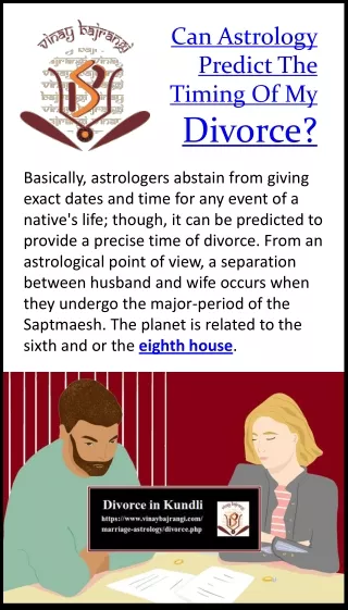 can astrology predict the timing of my divorce