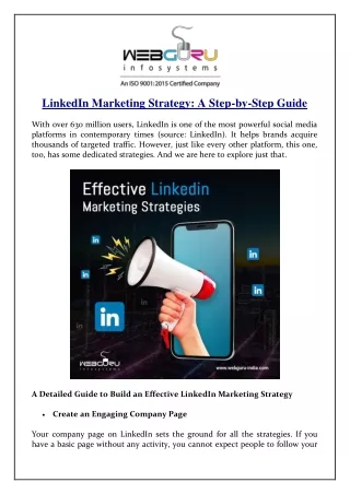 linkedin marketing strategy a step by step guide