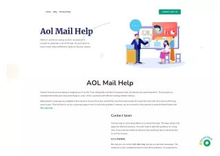 AOL Mail Help