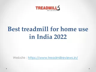 Best Treadmill for Home use