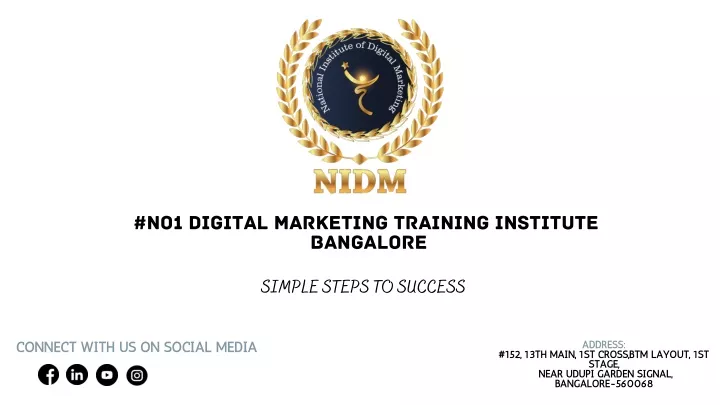no1 digital marketing training institute bangalore