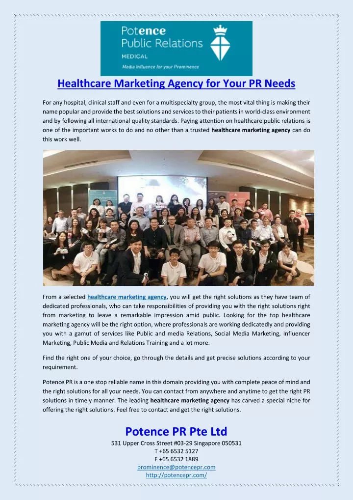 healthcare marketing agency for your pr needs