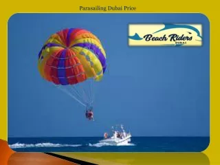 Parasailing Dubai Price