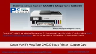 canon maxify gx6020 is a wireless