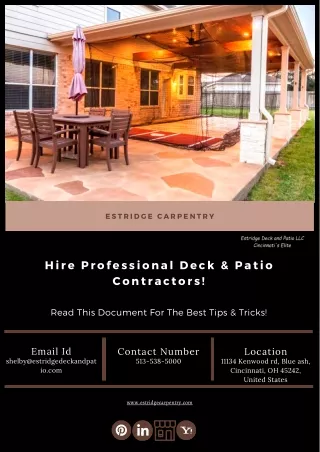 Significance of Concrete Patios Contractors While Design a Backyard!