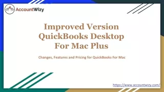 QuickBooks Desktop For Mac plus
