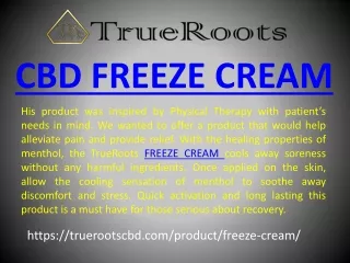 CBD freeze cream