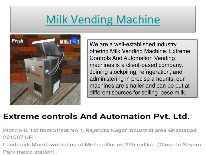 milk vending machine