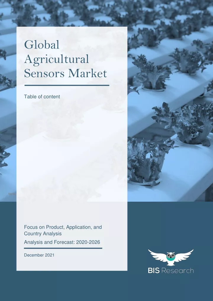 global agricultural sensors market