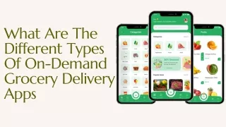 What Are The Different Types Of On-Demand Grocery Delivery Apps