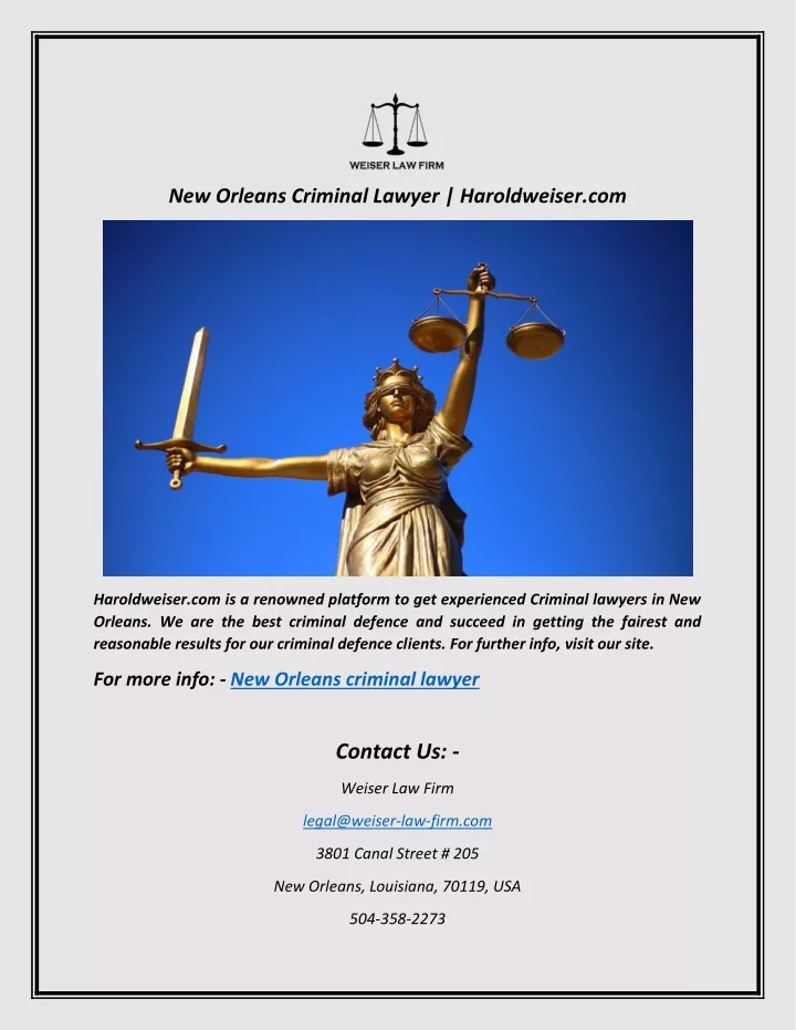 new orleans criminal lawyer haroldweiser com