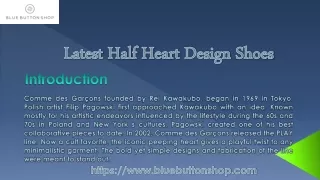 Latest Half Heart Design Shoes