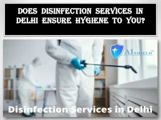 Find Here Disinfection Services in Delhi