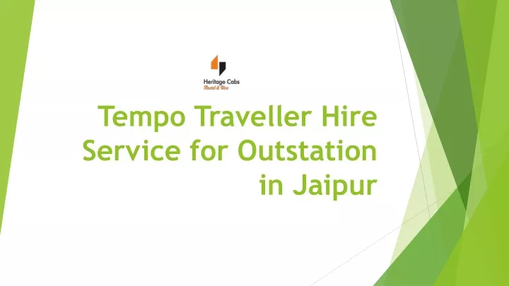 tempo traveller hire service for outstation in jaipur