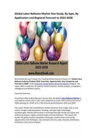 global latex balloons market size study by type