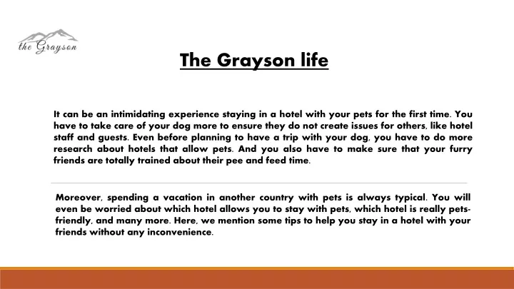 the grayson life