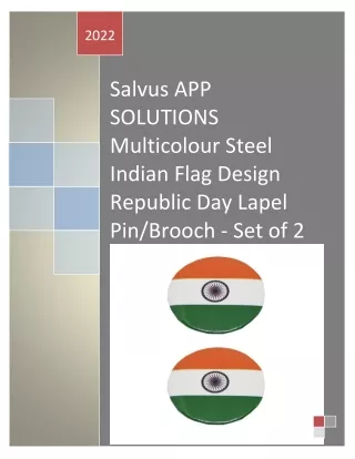 Steel Indian Flag
