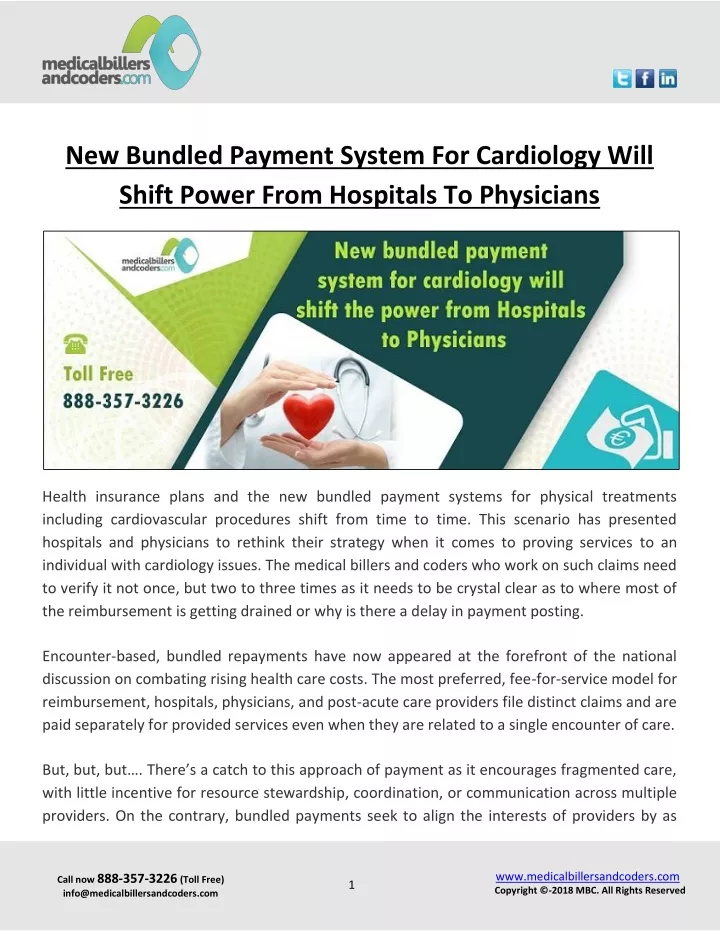 new bundled payment system for cardiology will