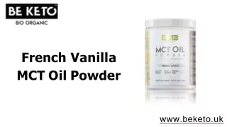 French Vanilla MCT Oil Powder