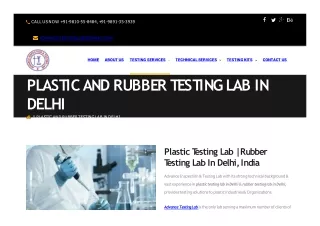 Which is the Most Reputable Rubber Testing Lab in Delhi