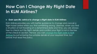 How Can I Change My Flight Date in KLM (1)