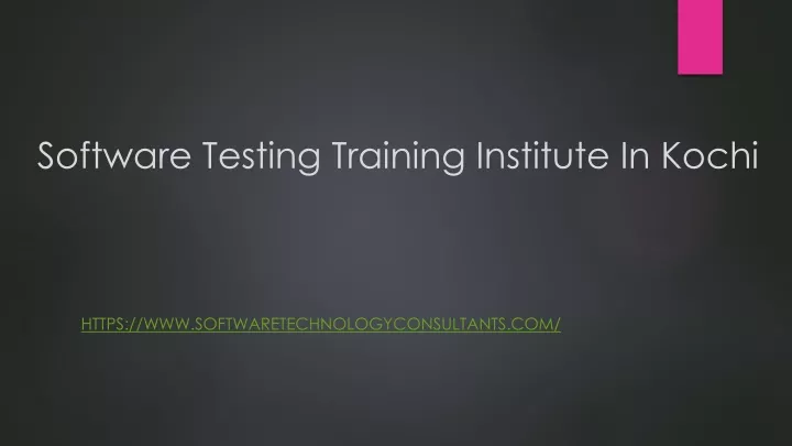 software testing training institute in kochi