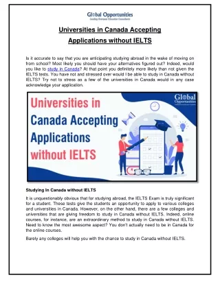 universities in canada accepting