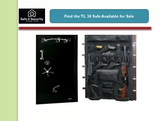 Find the TL 30 Safe Available for Sale