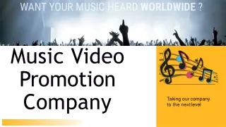 Music Video Promotion Company