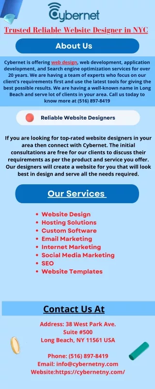 trusted reliable website designer in nyc