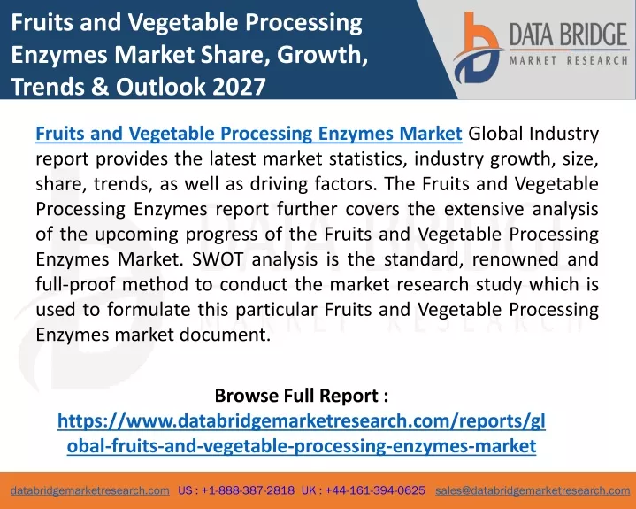 fruits and vegetable processing enzymes market