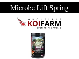 Microbe Lift Spring