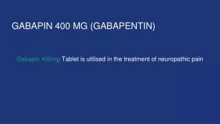 gabapin 400 mg gabapentin