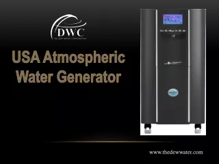 USA Atmospheric Water Generator
