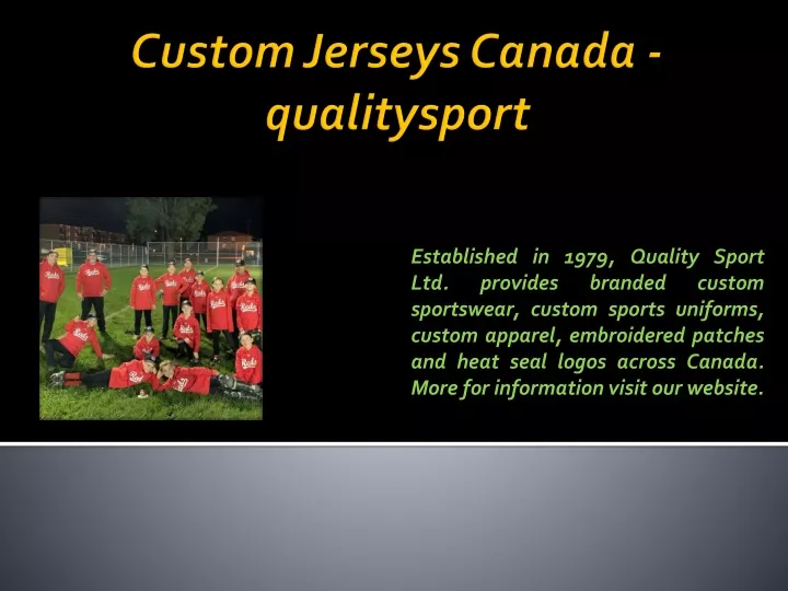 custom jerseys canada qualitysport