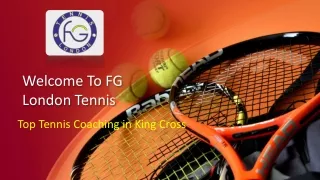 Get Tennis Coaching In King Cross With Best Coach