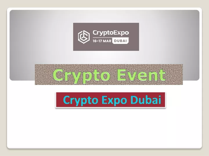 crypto expo dubai