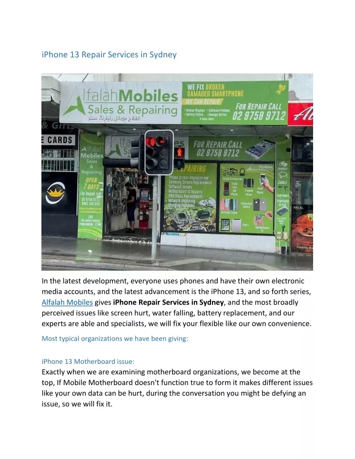 iphone 13 repair services in sydney
