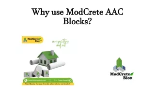 why use modcrete aac blocks
