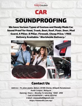 car soundproofing