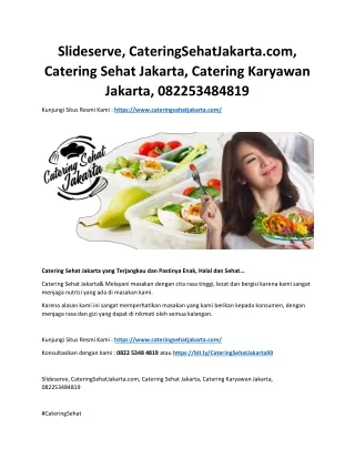 Slideserve, CateringSehatJakarta.com, Catering Sehat Jakarta, Catering Karyawan Jakarta, 082253484819